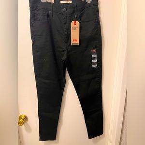 Levi Strauss & Co. - Black -Mile High Super Skinny Jeans- Size 14 Short- W32 L28